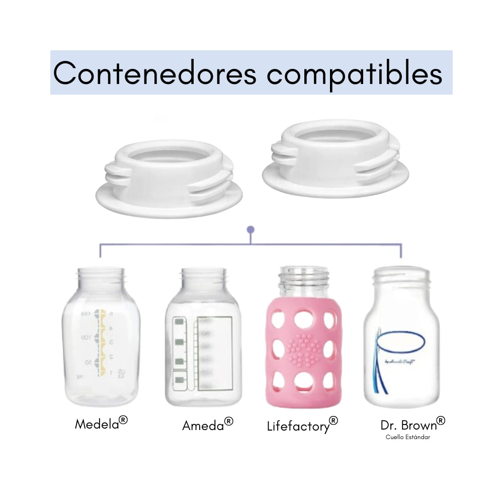 Convertidores Babybuddha® a Medela® - 2 unidades