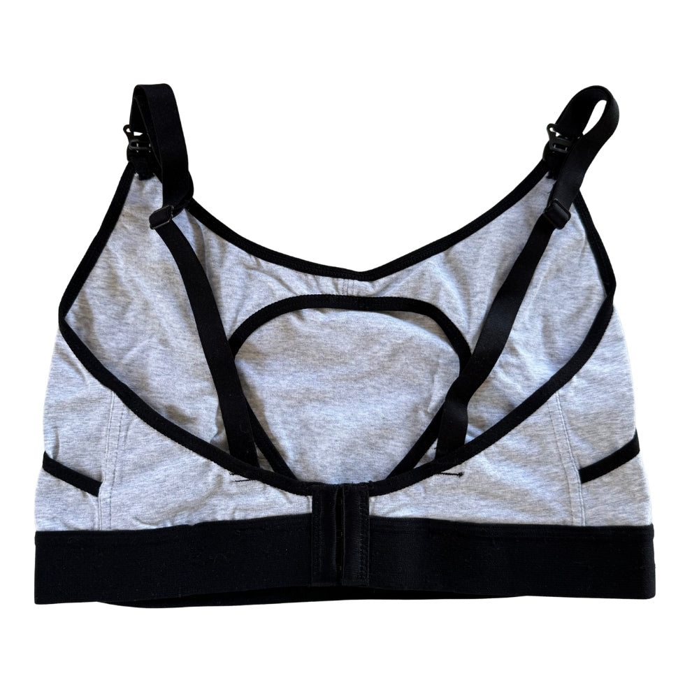 Sostén de Lactancia – Gris & Negro