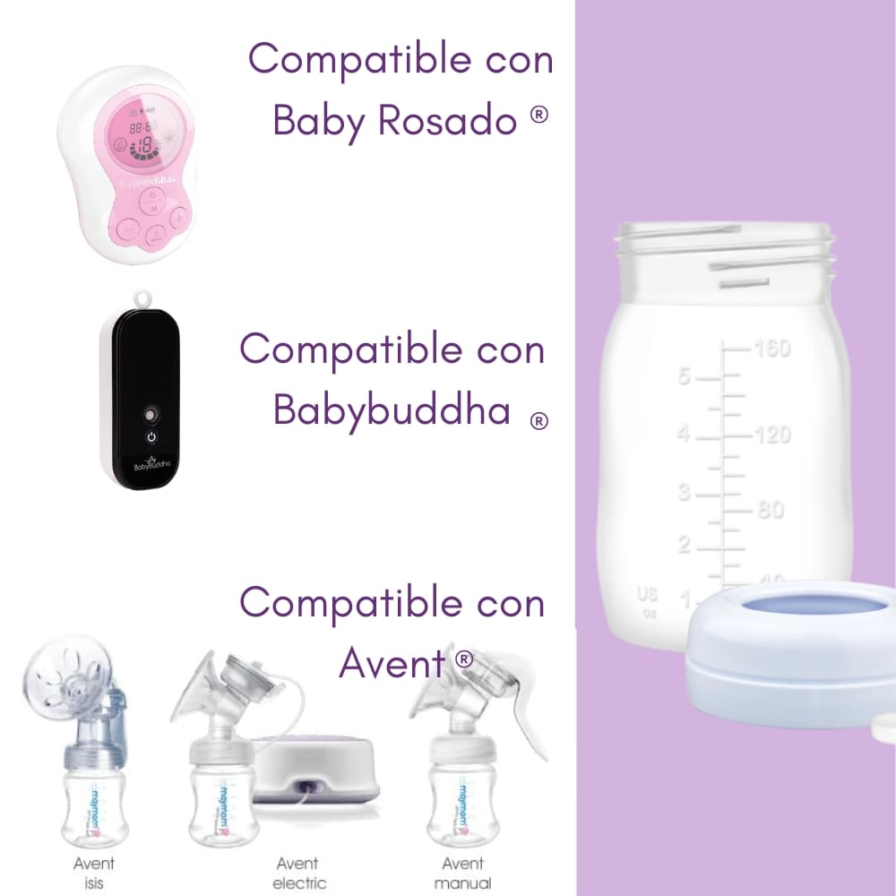 2 Contenedores boca ancha con tapas