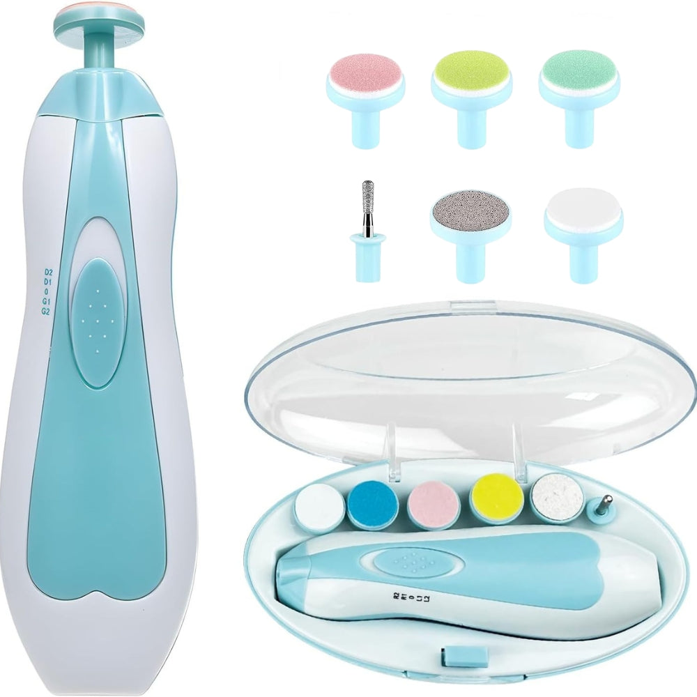 Lima Eléctrica de Uñas para Bebé | Suave, Silenciosa y Segura