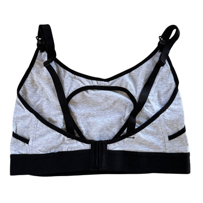 Sostén de Lactancia – Gris &amp; Negro