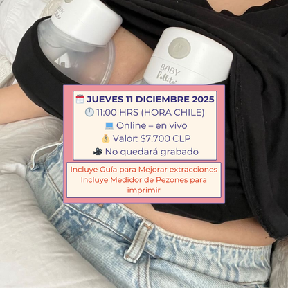 Asesoría Grupal Online sobre Extractores de Leche