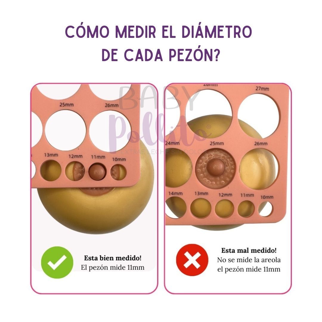 Medidor de pezón de silicona