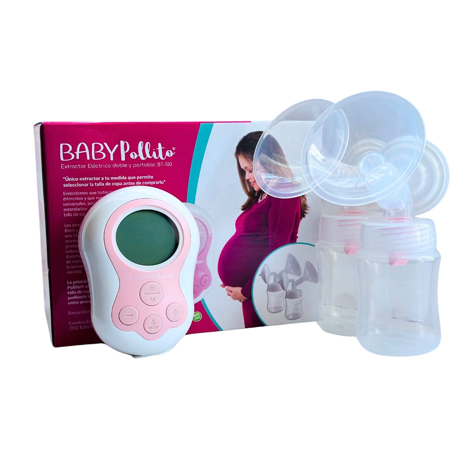 Extractor Eléctrico Ajustable Baby Pollito Rosado