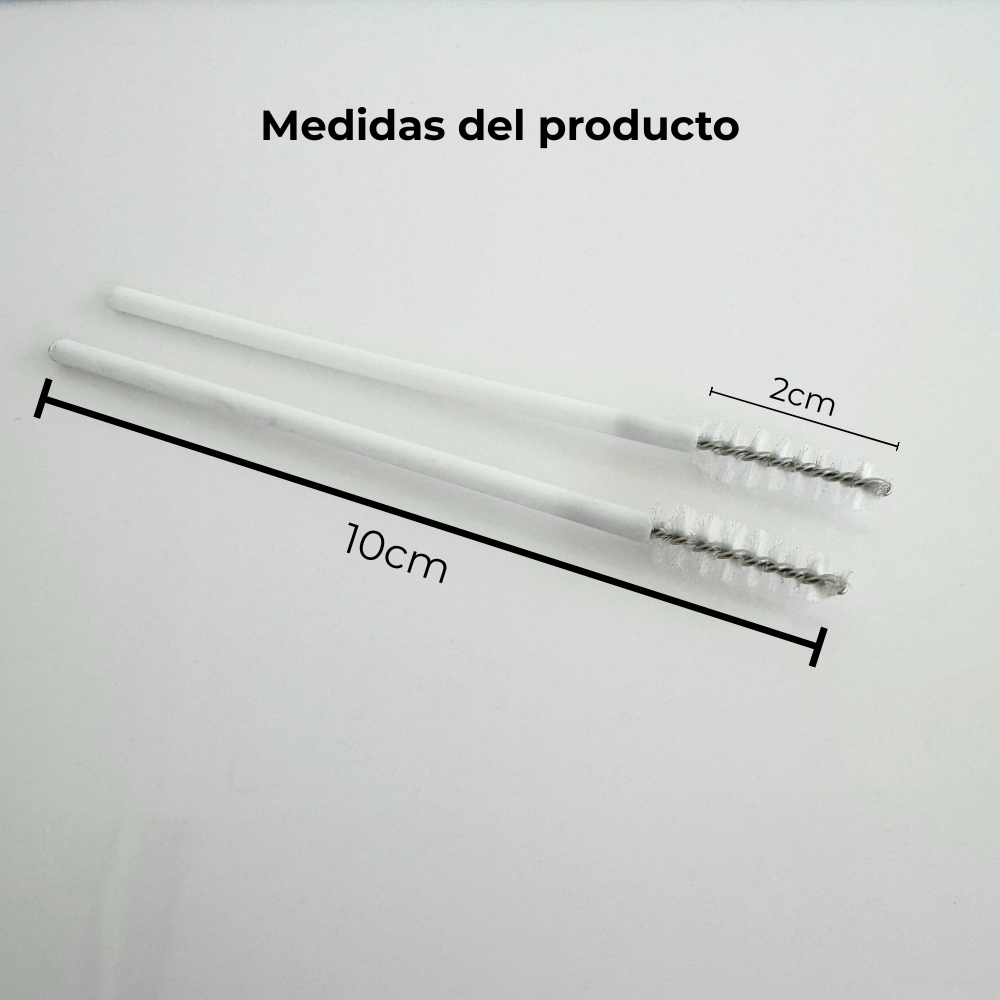 Set de 2 micro cepillos de limpieza válvulas y copas