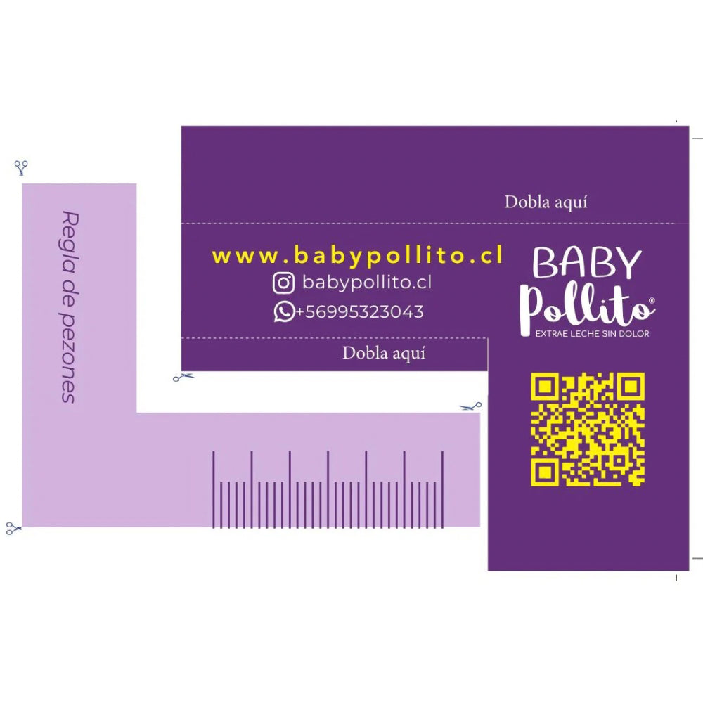 Regla de pezón para imprimir